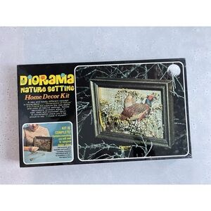 Vintage Morris Manufacturing  Diorama Nature Setting Home Decor Kit Pheasant